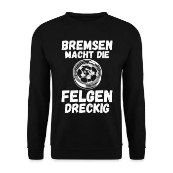 Auto Mechaniker KFZ Mechatroniker Tuner Schrauber - Unisex Pullover - Schwarz - Vorne - Alina (178cm) & Michal (187cm)