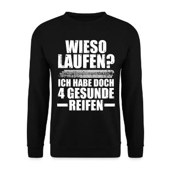 Auto Mechaniker KFZ Mechatroniker Tuner Schrauber - Unisex Pullover - Schwarz - Vorne - Alina (178cm) & Michal (187cm)