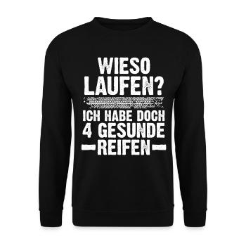 Auto Mechaniker KFZ Mechatroniker Tuner Schrauber - Unisex Pullover - Schwarz - Vorne - Alina (178cm) & Michal (187cm)