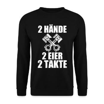 Auto Mechaniker KFZ Mechatroniker Tuner Schrauber - Unisex Pullover - Schwarz - Vorne - Alina (178cm) & Michal (187cm)