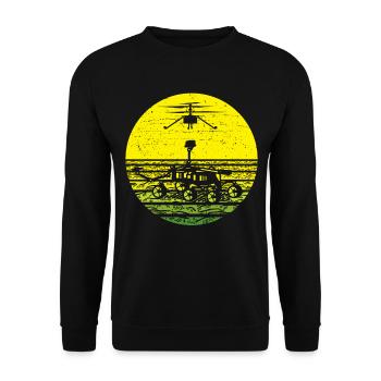 Astrophysik Himmelsgucker - Unisex Pullover - Schwarz - Vorne - Alina (178cm) & Michal (187cm)