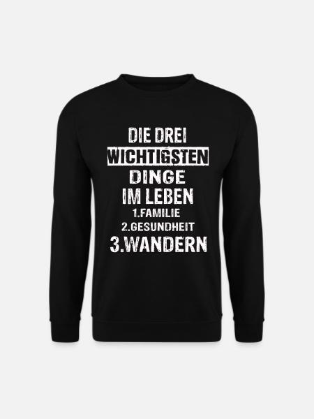 Wandern - Unisex Pullover - Schwarz