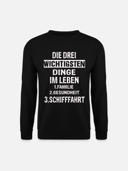 Schifffahrt - Unisex Pullover - Schwarz
