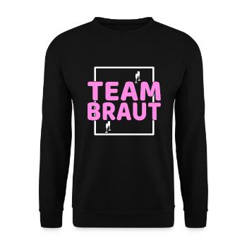 Épouse de l’équipe - Sweat-shirt Unisexe - noir - Devant - Alina (178cm) & Michal (187cm)