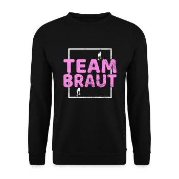 Épouse de l’équipe - Sweat-shirt Unisexe - noir - Devant - Alina (178cm) & Michal (187cm)