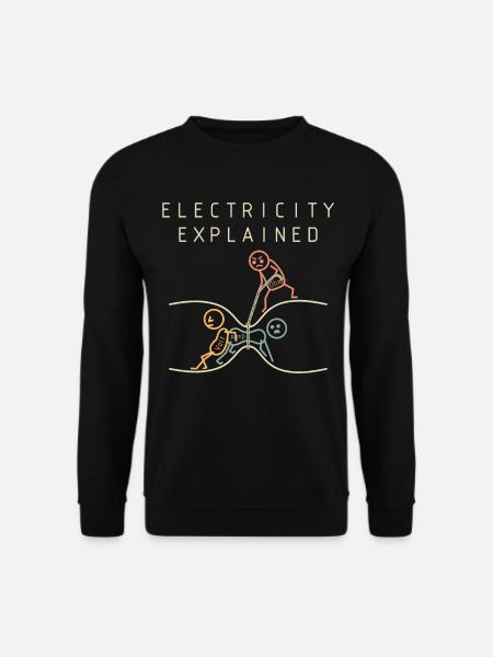 L’électricité explique la physique - Sweat-shirt Unisexe - noir