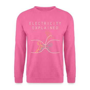 Elektrizität Erklärt Physik - Unisex Pullover - Pink - Vorne