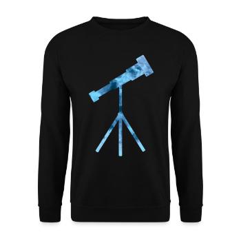 Astronomie des amateurs de télescopes - Sweat-shirt Unisexe - noir - Devant - Alina (178cm) & Michal (187cm)