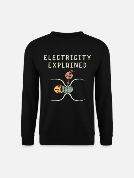 Electrician Electrical Student - Unisex Sweatshirt - black