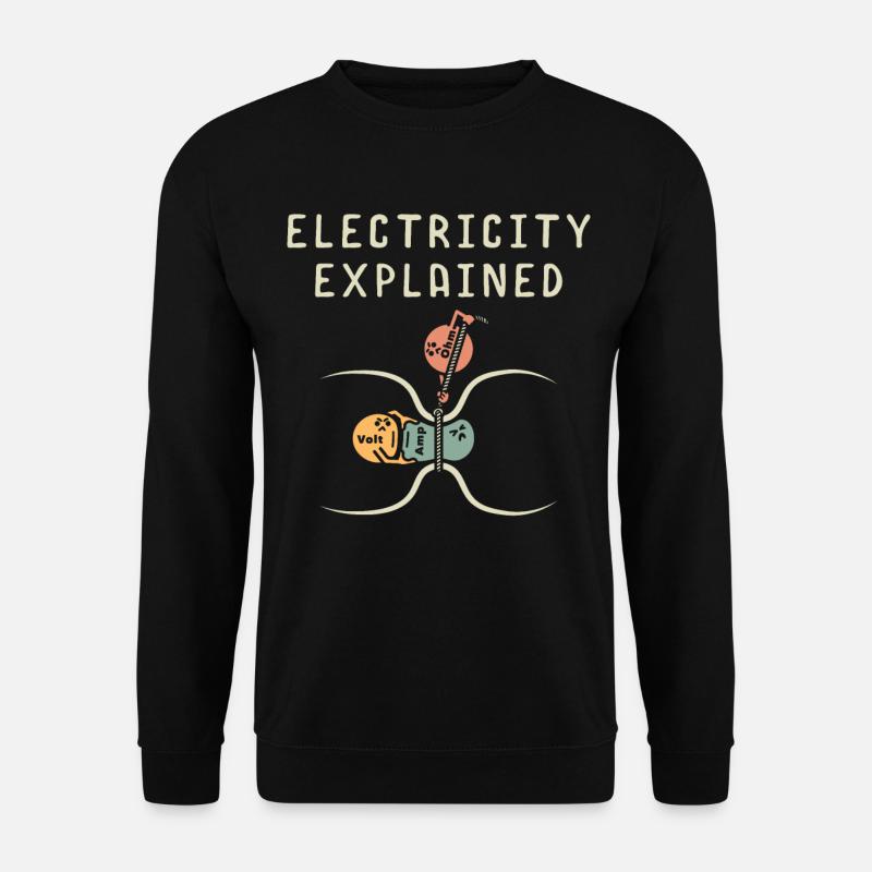 Electrician Electrical Student - Unisex Sweatshirt - black