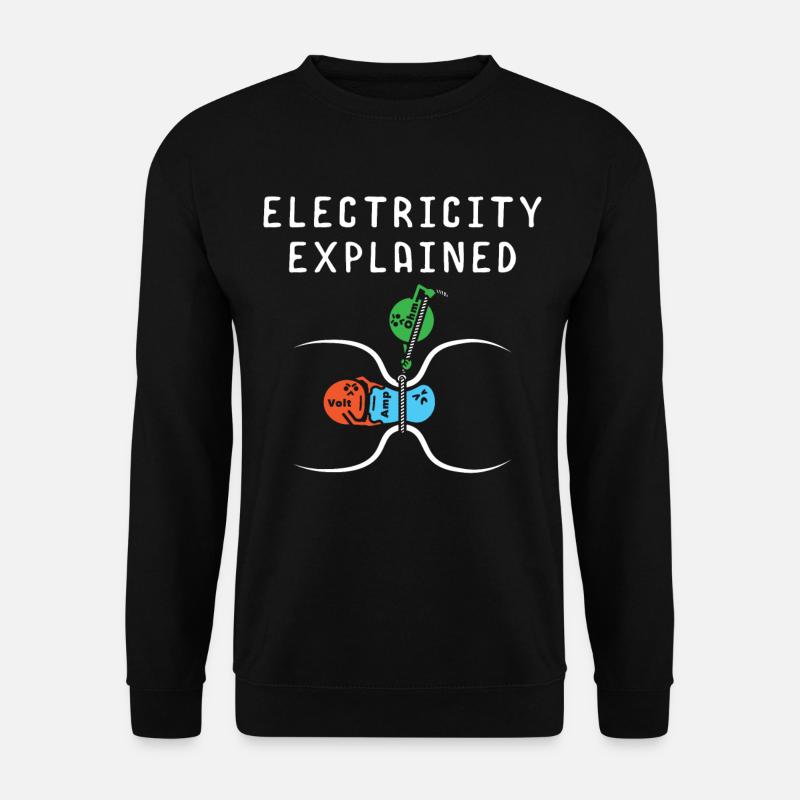Sciences naturelles Génie électrique - Sweat-shirt Unisexe - noir