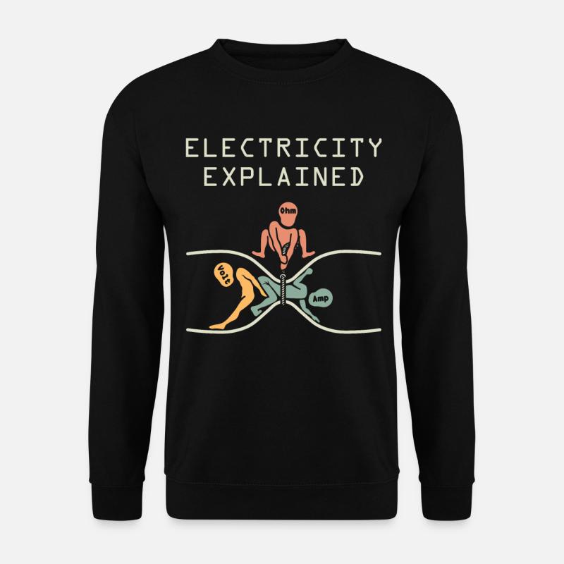 Engineer lover electrician - Unisex Sweatshirt - black