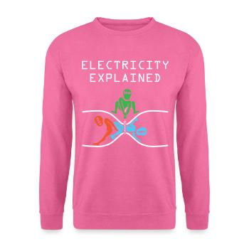 Physique des électrons - Sweat-shirt Unisexe - rose - Devant