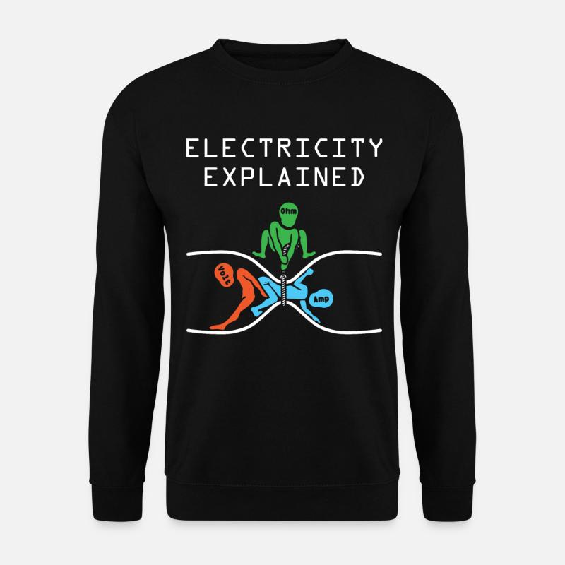 Electron physics - Unisex Sweatshirt - black