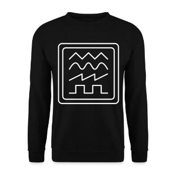 Physics Symbol Science - Unisex Sweatshirt - black - Front - Alina (178cm) & Michal (187cm)