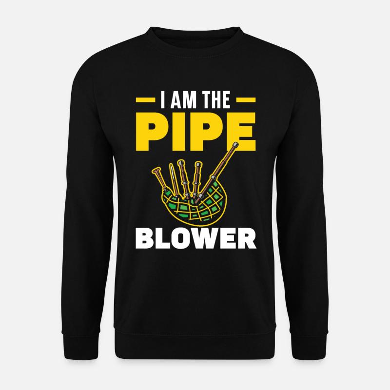 Ich bin der Pfeifenbler Instrument Musiker Dudel - Unisex Sweatshirt - black