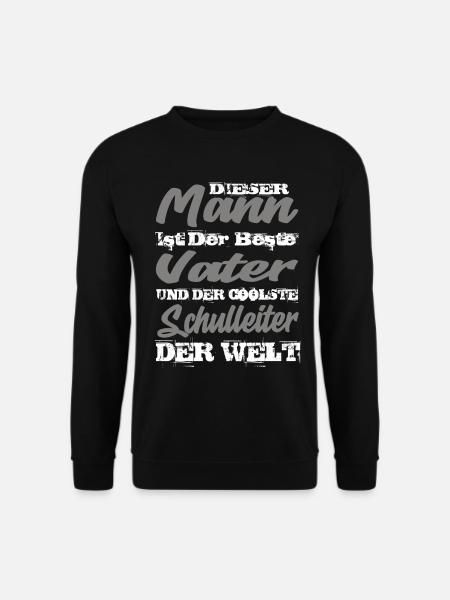 Vater und Schulleiter - Unisex Pullover - Schwarz