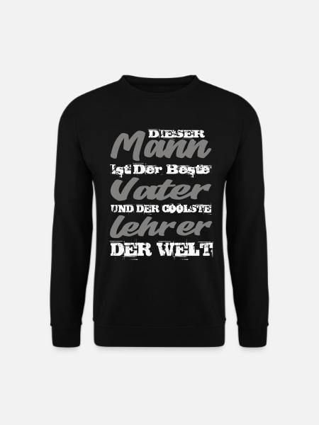 Vater Und Lehrer - Unisex Pullover - Schwarz