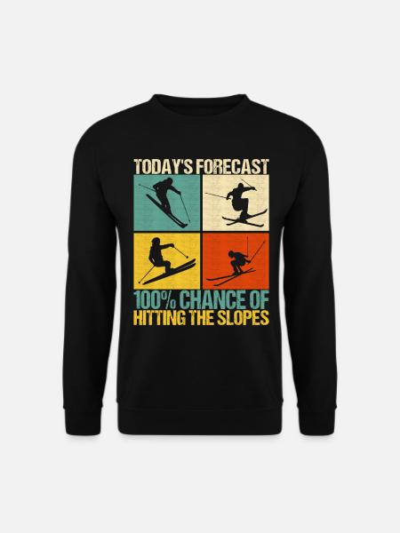 Ski Skier - Unisex Sweatshirt - black