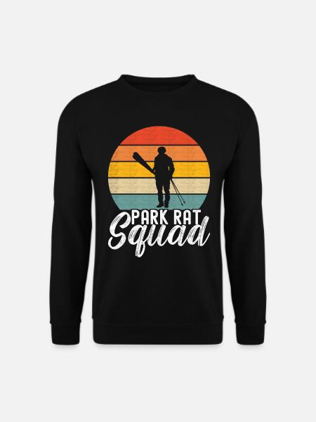Ski Skifahrer - Unisex Pullover - Schwarz