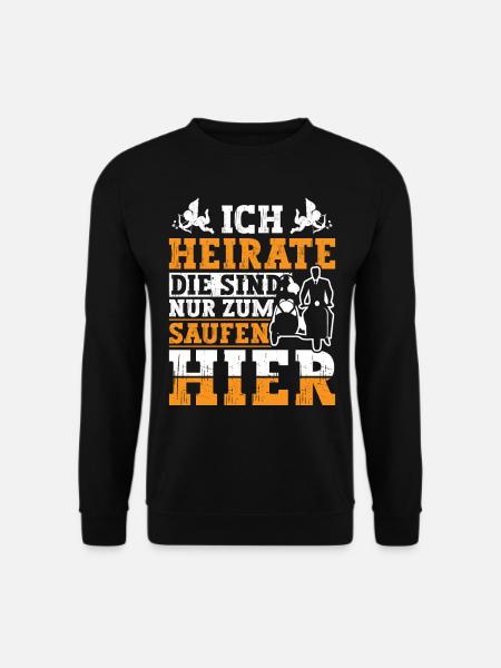 Ich Heirate Junggesellenabschied - Unisex Pullover - Schwarz