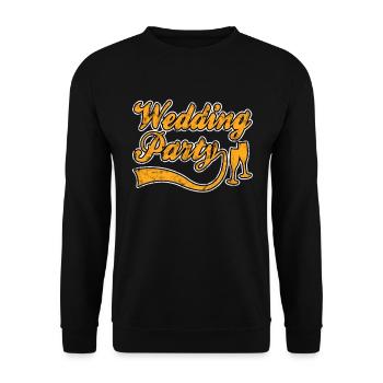Wedding party - Unisex Sweatshirt - black - Front - Alina (178cm) & Michal (187cm)