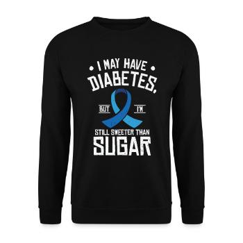 Diabetische Bauchspeicheldrüse - Unisex Pullover - Schwarz - Vorne - Alina (178cm) & Michal (187cm)