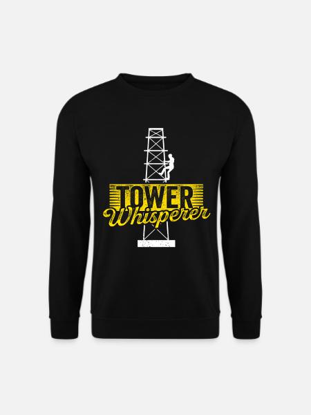 Cell Tower Climber Climbing Technician - Unisex Sweatshirt - black