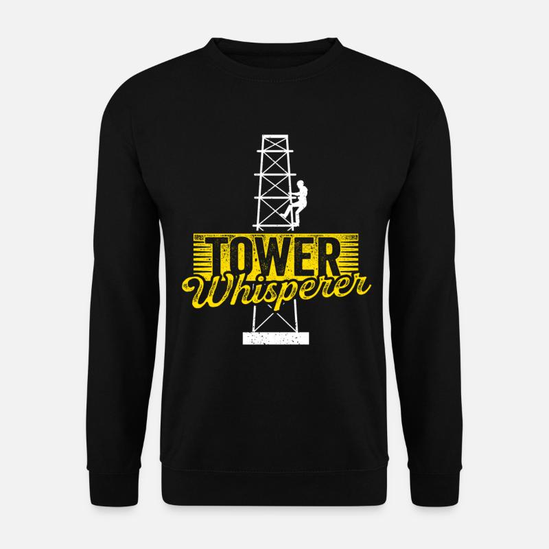 Cell Tower Climber Climbing Technician - Unisex Sweatshirt - black
