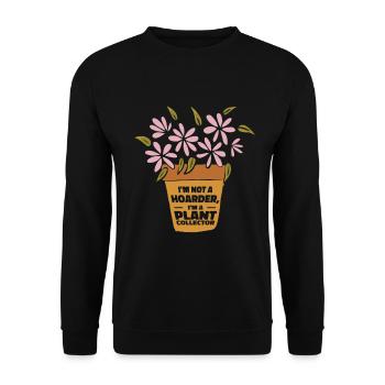 Jardinier Collectionneur de plantes Jardinier - Sweat-shirt Unisexe - noir - Devant - Alina (178cm) & Michal (187cm)