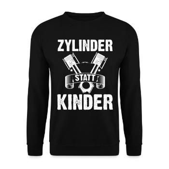 Auto Mechaniker KFZ Mechatroniker Tuner Schrauber - Unisex Pullover - Schwarz - Vorne - Alina (178cm) & Michal (187cm)