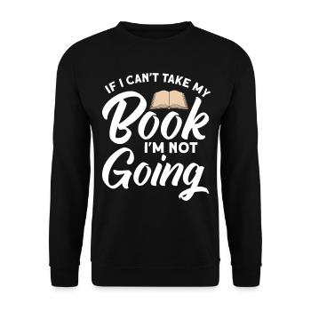 Rat de bibliothèque Livres Lire Livre Rat de bibliothèque - Sweat-shirt Unisexe - noir - Devant - Alina (178cm) & Michal (187cm)