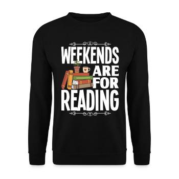 Rat de bibliothèque Livres Lire Livre Rat de bibliothèque - Sweat-shirt Unisexe - noir - Devant - Alina (178cm) & Michal (187cm)