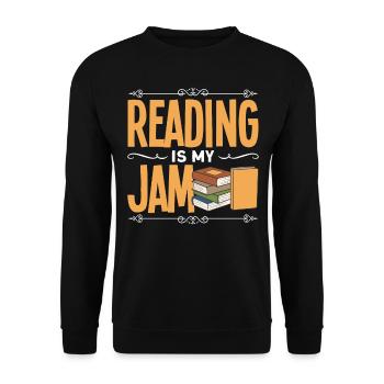 Rat de bibliothèque Livres Lire Livre Rat de bibliothèque - Sweat-shirt Unisexe - noir - Devant - Alina (178cm) & Michal (187cm)