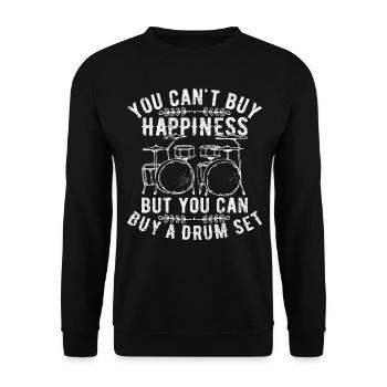 Vous ne pouvez pas acheter le bonheur, mais vous pouvez acheter une batterie - Sweat-shirt Unisexe - noir - Devant - Alina (178cm) & Michal (187cm)