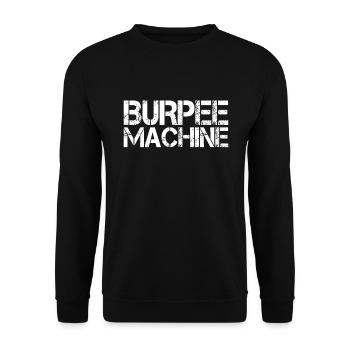 Burpee Machine - Sweat-shirt Unisexe - noir - Devant - Alina (178cm) & Michal (187cm)