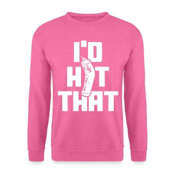 Ich Würde Auf Den Boxsack Einschlagen - Unisex Pullover - Pink - Vorne