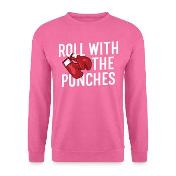 Roll With The Punches Combat Sports - Unisex Pullover - Pink - Vorne