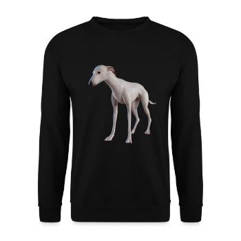 Greyhound Dog - Sweat-shirt Unisexe - noir - Devant - Alina (178cm) & Michal (187cm)