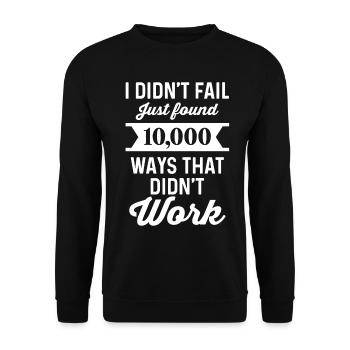 Unternehmer Unternehmen Unternehmertum - Unisex Pullover - Schwarz - Vorne - Alina (178cm) & Michal (187cm)