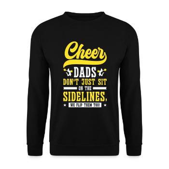 Cheerleader Proud Cheer Dad Cheerleading Beer - Unisex Sweatshirt - black - Front - Alina (178cm) & Michal (187cm)