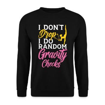 Bâton et Bling C’est une chose virevoltante Bâton - Sweat-shirt Unisexe - noir - Devant - Alina (178cm) & Michal (187cm)