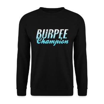 Burpee Champion - Unisex Sweatshirt - black - Front - Alina (178cm) & Michal (187cm)