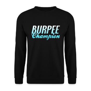 Burpee Champion - Unisex Sweatshirt - black - Front - Alina (178cm) & Michal (187cm)