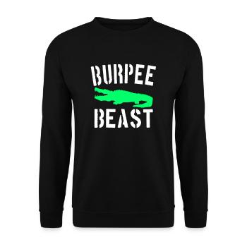 Burpee Beast - Unisex Pullover - Schwarz - Vorne - Alina (178cm) & Michal (187cm)
