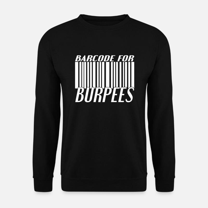 Burpee Barcode - Unisex Pullover - Schwarz