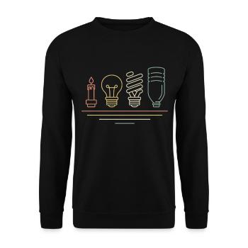 Etudiant en génie électrique, - Sweat-shirt Unisexe - noir - Devant - Alina (178cm) & Michal (187cm)