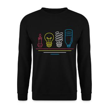 Électricien technique - Sweat-shirt Unisexe - noir - Devant - Alina (178cm) & Michal (187cm)