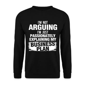 Unternehmer Unternehmen Unternehmertum - Unisex Pullover - Schwarz - Vorne - Alina (178cm) & Michal (187cm)