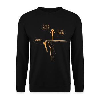 Physics Formula Scientist - Unisex Sweatshirt - black - Front - Alina (178cm) & Michal (187cm)